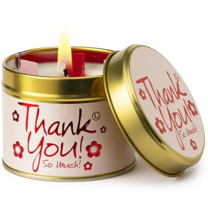 Lily Scented Tin Candle – Thank You