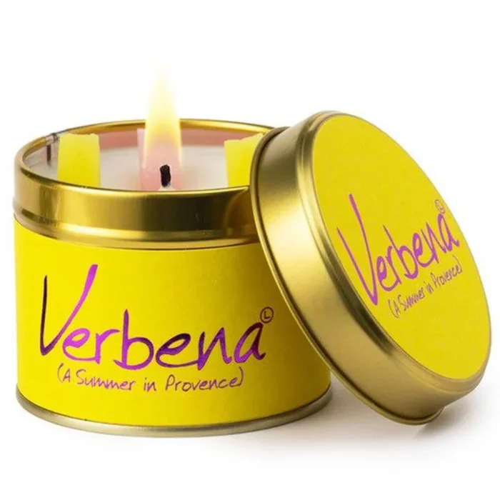Lily Scented Tin Candle – Verbena