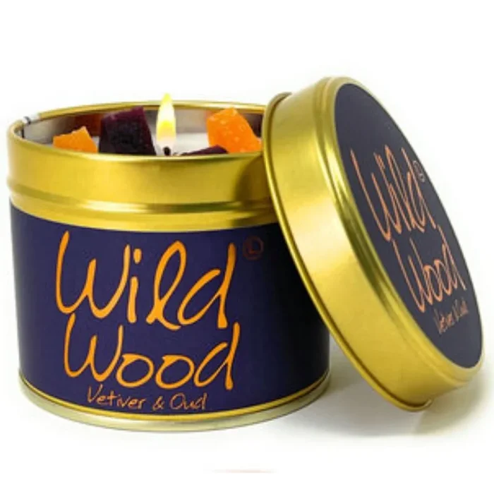Lily Scented Tin Candle – Wild Wood