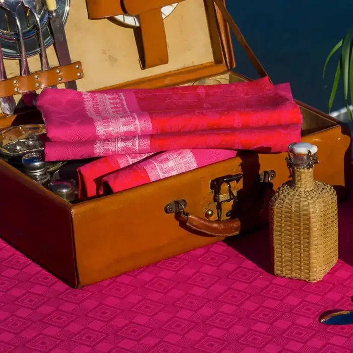 Linen Napkin Croisière sur le Nil Orchidee Pink