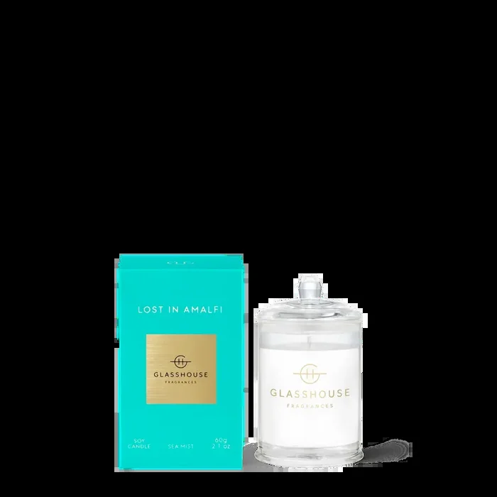 Lost in Amalfi Sea Mist 2.1 oz. Candle Glasshouse