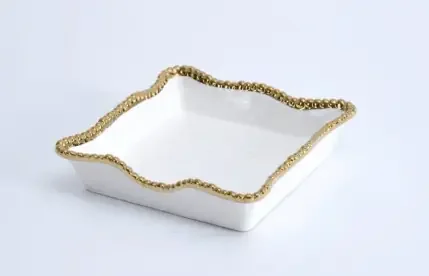 Luncheon Napkin Holder in Golden Salerno – Pampa Bay