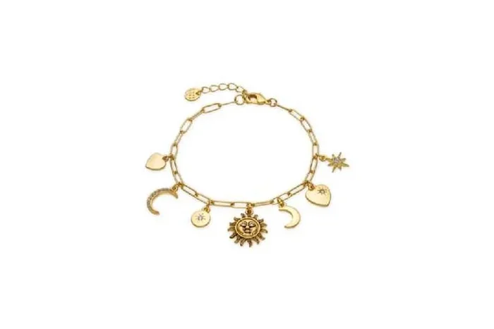 Luxenter 18k Gold Finish Adjustable Boho Metal Bracelet – 16-19cm, Stylish Gift