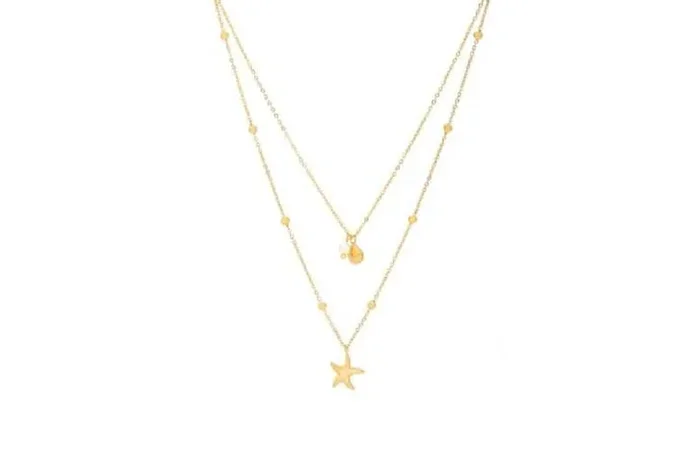 Luxenter Stik 18ct Gold Plated Minimalist Pendant Necklace – Modern Gold Jewellery