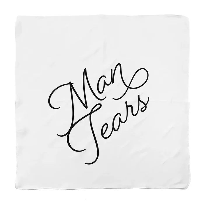 Man Tears Hankie White Men‘s Handkerchief Absorbent Cotton
