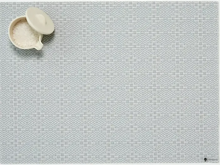 Martha Stewart x Chilewich Boxwood Rectangle Place Mats Set/4 (Sea)