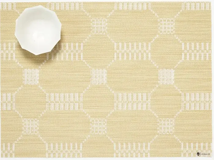 Martha Stewart x Chilewich Coverlet Rectangle Place Mats Set/4 (Wheat)