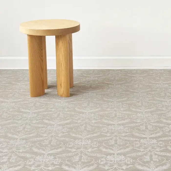 Martha Stewart x Chilewich Damask Woven Floormat Rug (Flax)