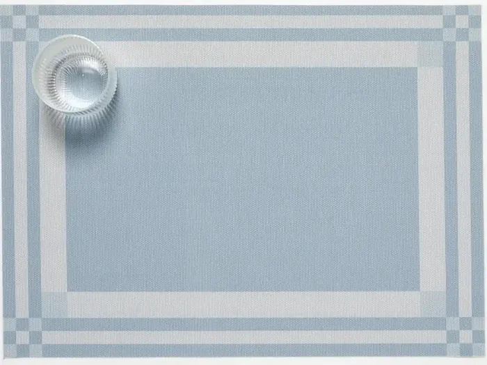 Martha Stewart x Chilewich Handkerchief Rectangle Place Mats Set/4 (Sea)