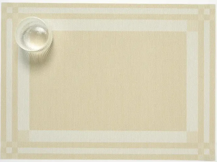 Martha Stewart x Chilewich Handkerchief Rectangle Place Mats Set/4 (Wheat)