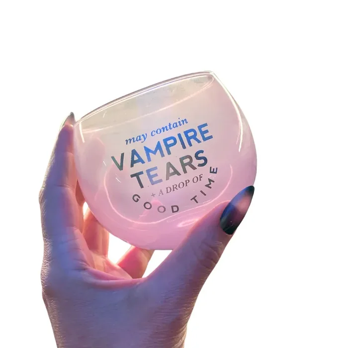 May Contain Vampire Tears Roly Poly Tinted Glass in Lilac 13 oz.