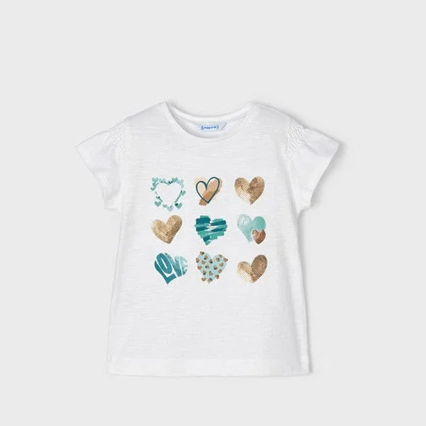 Mayoral ECOFRIENDS short sleeve heart print T-shirt girl