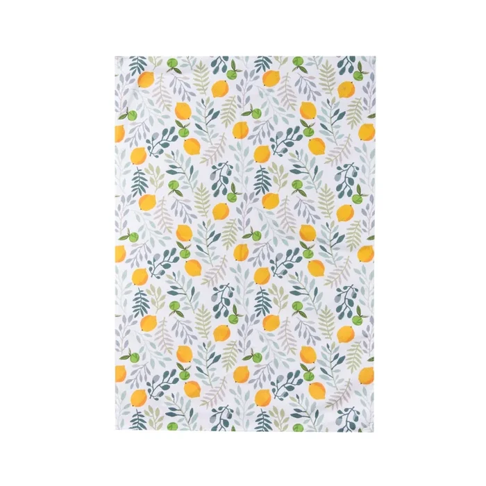 Mediterranean print tea towel