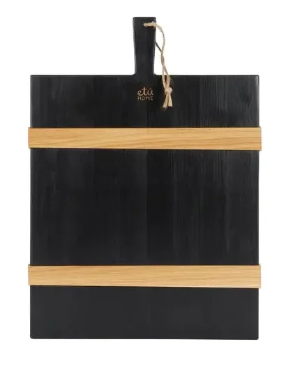 Medium Mod Rectangle Charcuterie Board Black