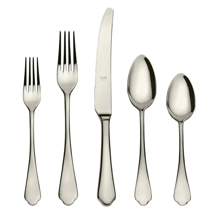 Mepra Dolce Vita Plain Champagne 20-Piece Flatware Set