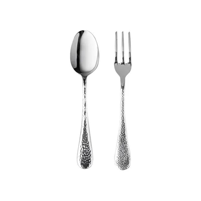 Mepra Epoque Polished Silver 2-Piece Serving Set