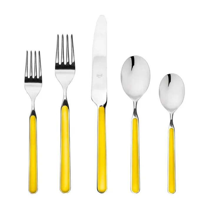 Mepra Fantasia Plain Sunflower 5-Piece Place Setting