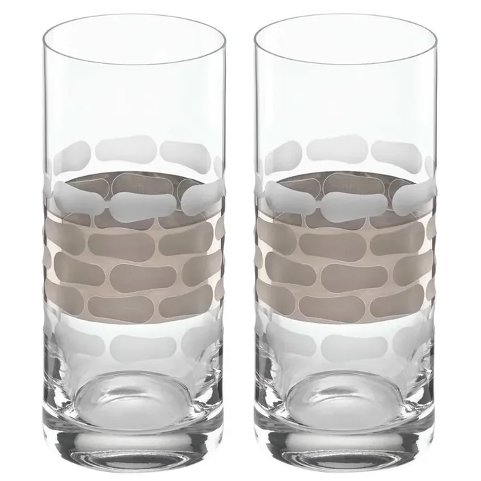 Michael Wainwright Truro Platinum Highball Glasses, Set of 2