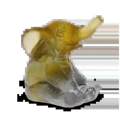 Mini Elephant in Amber & Grey