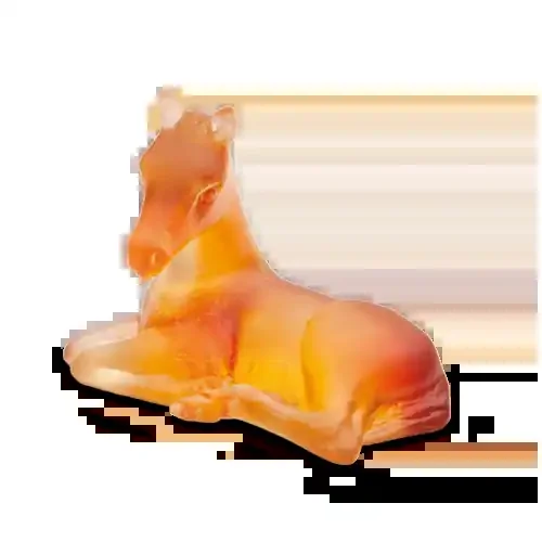 Mini Foal Horse in Amber & Grey