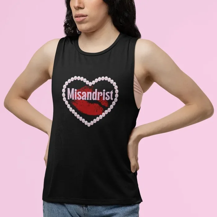 Misandrist ? Women‘s Flowy Scoop Muscle Tank
