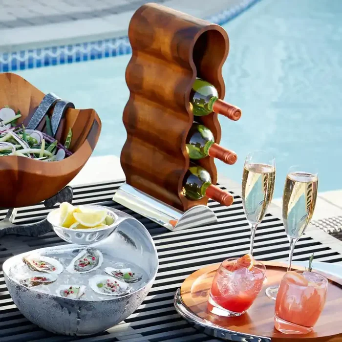 Nambe Curvo Wine Rack