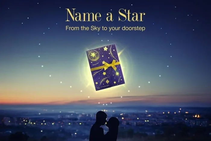 ‘Name a Bright Star’ Personalised Gift – Shine Through From The Sky Registry
