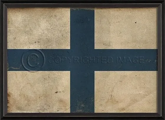 Nautical Flag X Framed Print