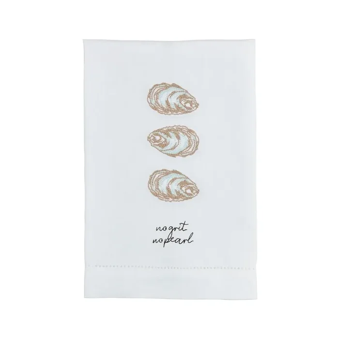 No Grit, No Pearl Oyster Towel