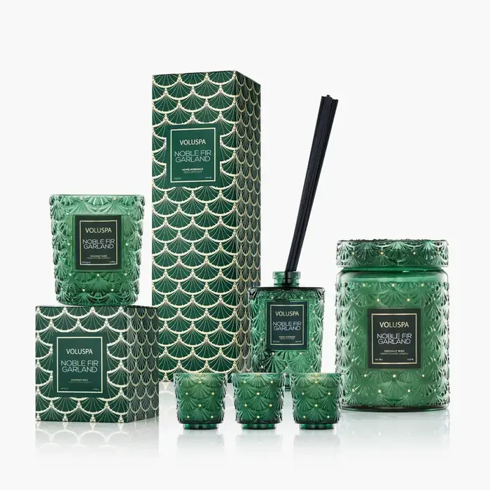 Noble Fir Garland – Holiday Mantel Kit