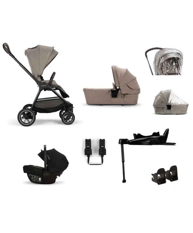 Nuna Triv Next Pushchair Bundle with PIPA Next Car Seat & Base – Cedar