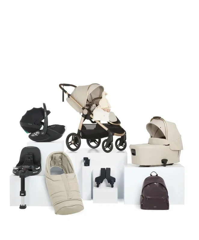 Ocarro 2 Pushchair Bundle With Maxi-Cosi Pebble 360 Pro² Car Seat & Base (10 Pieces) – Shell