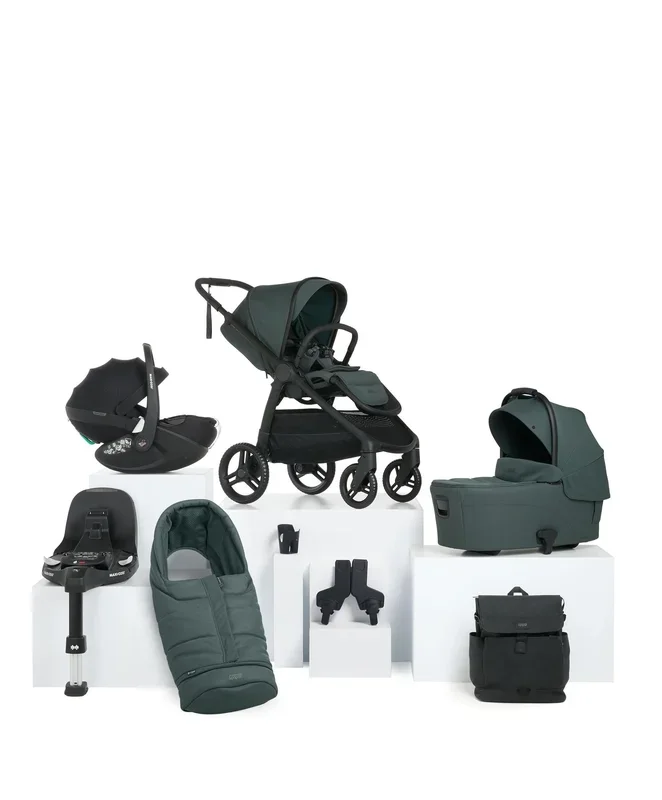 Ocarro 2 Pushchair Bundle With Maxi-Cosi Pebble 360 Pro² Car Seat & Base (8 Pieces) – Teal