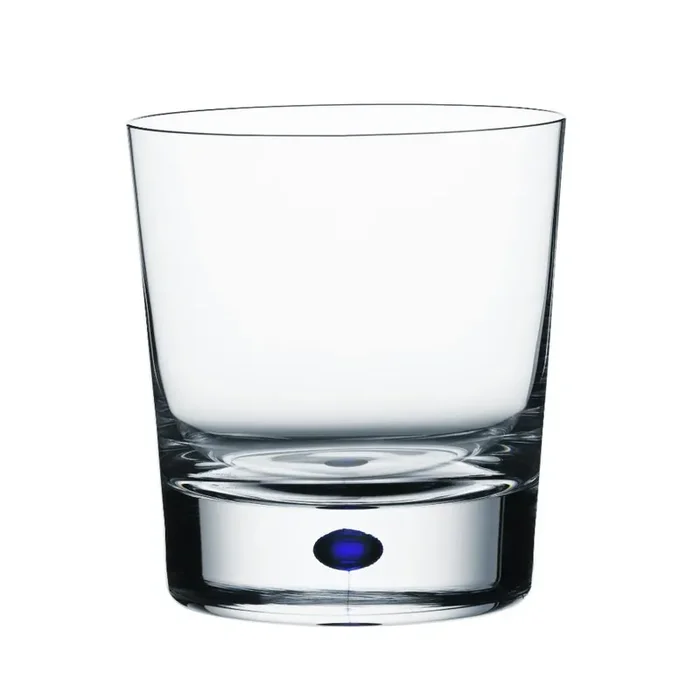Orrefors Intermezzo Blue Double Old Fashion (DOF) Glass