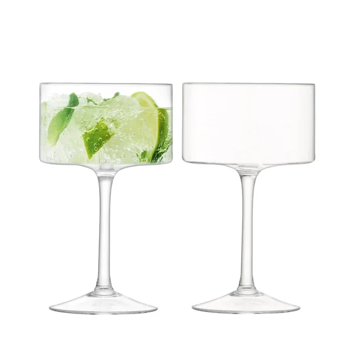 Otis champagne/cocktail glass 280ml clear x 2