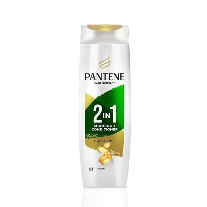 Pantene Advanced Hairfall Solution 2in1 Anti-Hairfall Silky Smooth Shampoo & Conditioner for Women – 180 ml