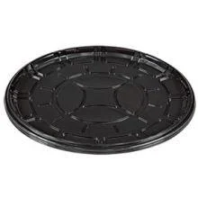 PartiPak PETE Black Round Everyday Tray, 18 inch – 50 per case.