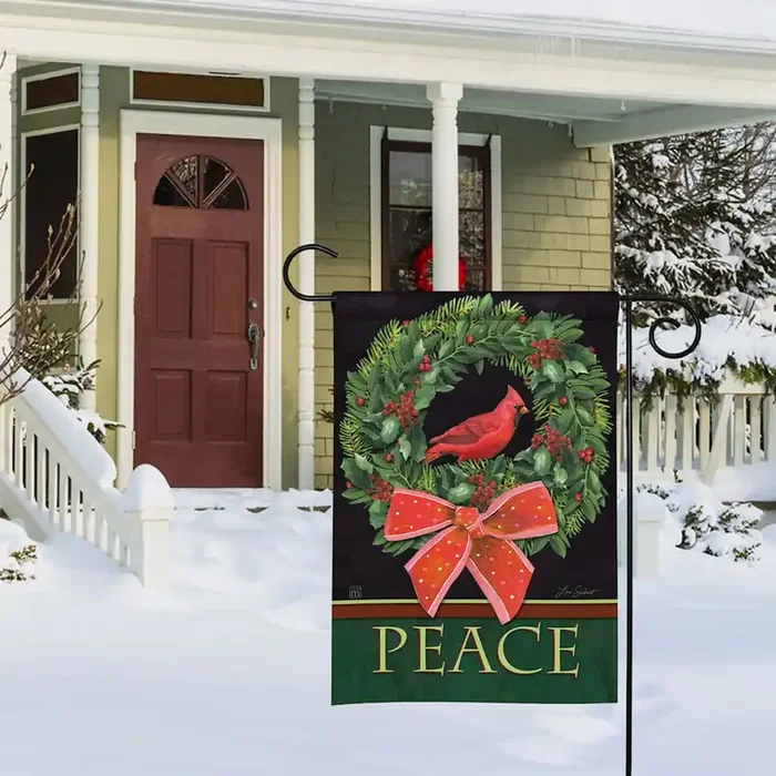 Peace Cardinal Garden Flag