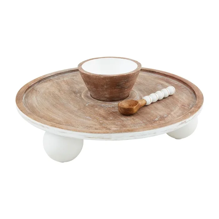 Pedestal Chip & Dip Set