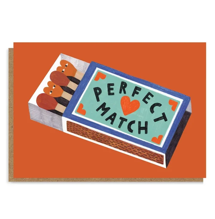 Perfect Match Greetings Card