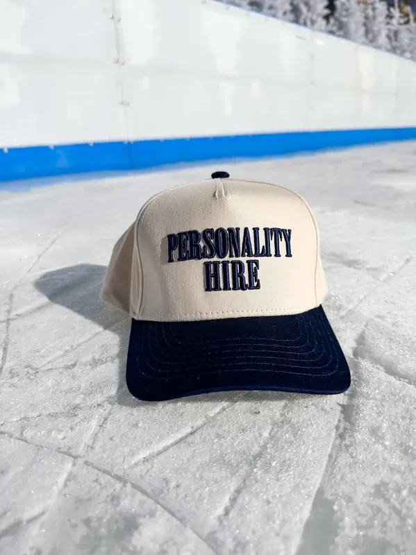 Personality Hire Hat • Navy + Natural