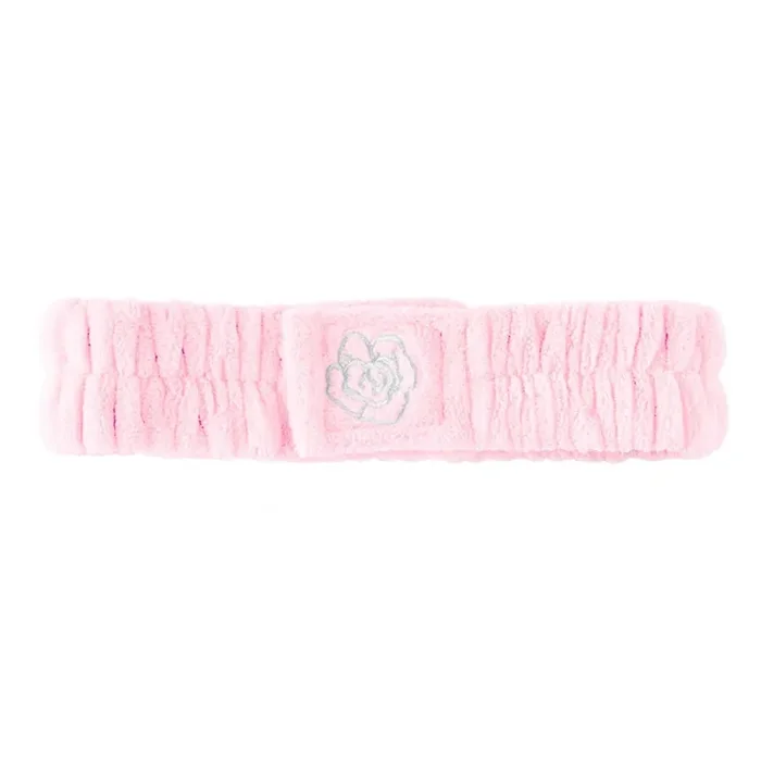 Pink Spa Headband Soft Hair Band for Skincare Facial After Shower