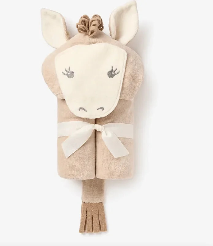 Pony Hooded Baby Bath Wrap – Elegant Baby
