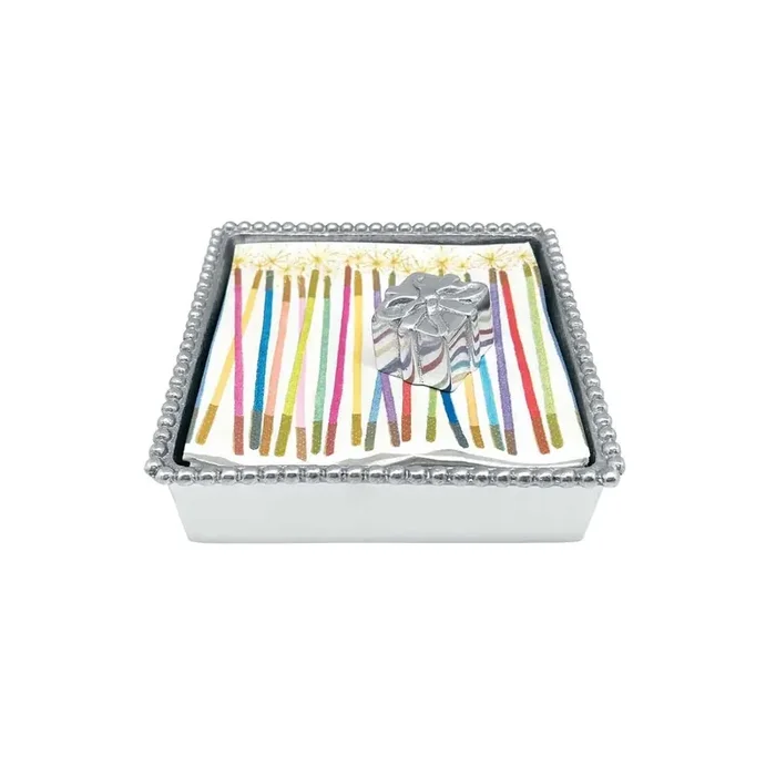 Present (1934) Beaded Napkin Box – Mariposa
