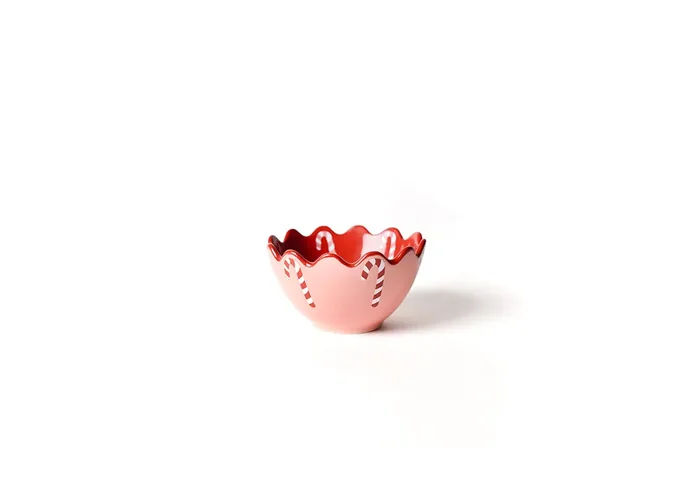 Provence Candy Cane Scalloped Appetizer Bowl – Coton Colors