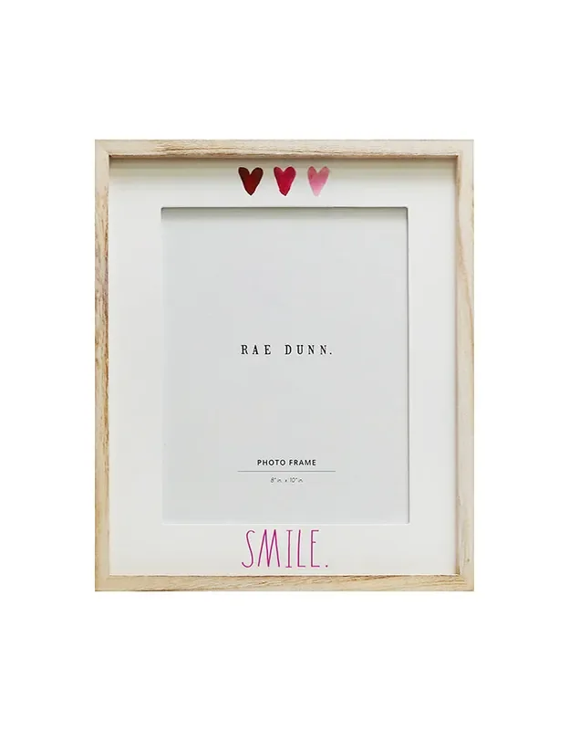 Rae Dunn “Smile” 8×10 Picture Frame with White Board