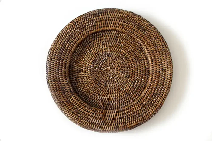 Rattan Round Chargers 13.75″ (S/2)