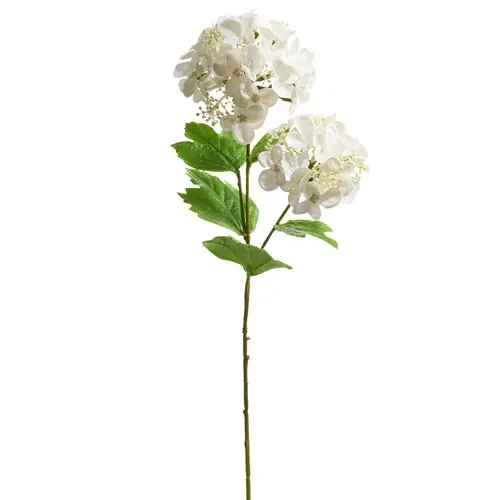 Real Touch White Hydrangea Spray, 19″