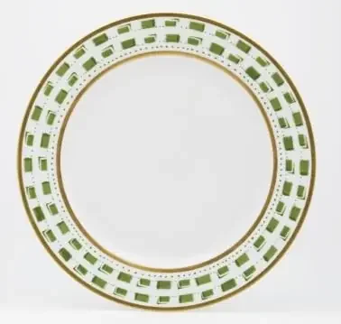 Recamier – La Bocca Green Dinner Plate – Royal Limoges
