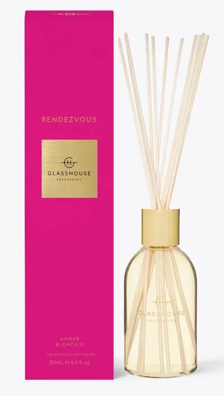 Rendezvous 8.4 fl. oz. Fragrance Reed Diffuser – Glasshouse Fragrances